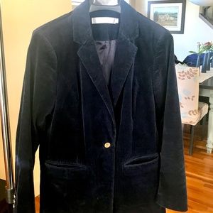 Contemporaine (Simons excl) size 12 Women’s Deep Navy Corduroy Blazer